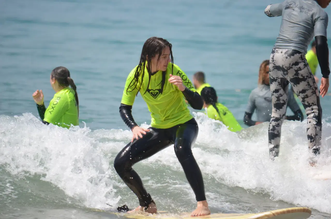 Surf waves at Taghazout beach, Morocco