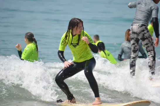 Surf session with friends